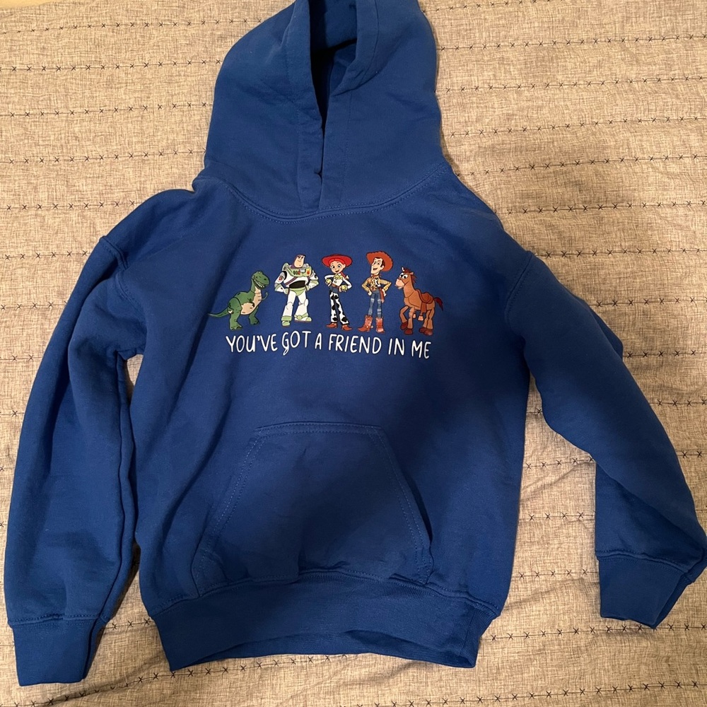 Blue Kids Hoodie with Toy Story Characters